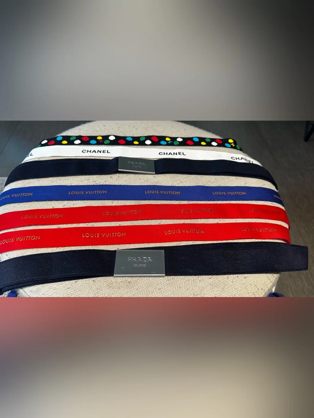 Assorted designer Logo Ribbon Set